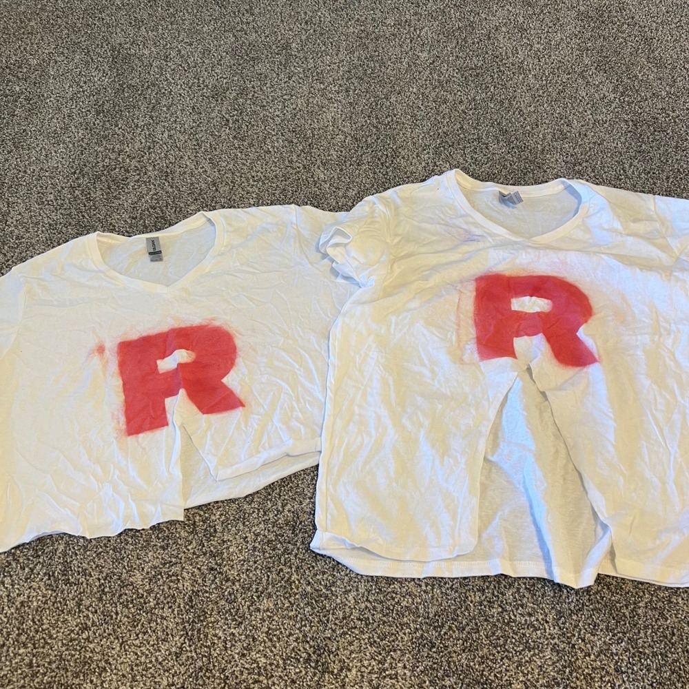 Gildan Womens Team Rocket Halloween Costume T-Shirt DIY Cosplay Set of 2 XL